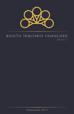 5ta Edición - Boletín Tributario Financiero