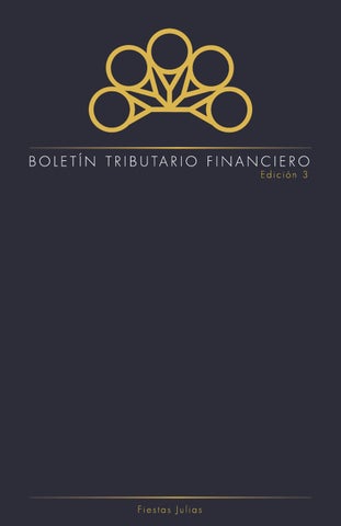 3ra Edición - Boletín Tributario Financiero