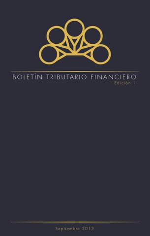 1ra Edición - Boletín Tributario Financiero